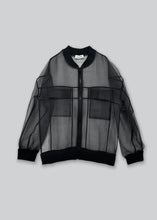Oversized Organza Bomber
