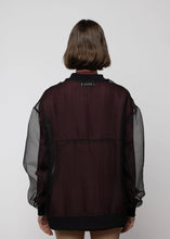 Oversized Organza Bomber
