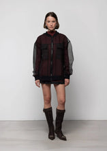 Oversized Organza Bomber
