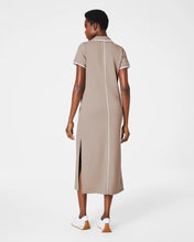 AirEssentials Pique Midi Dress - Ashwood - LAST ONE SIZE S