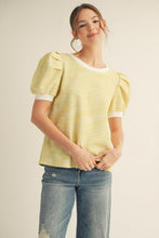 Spring Heather Top - Lemon