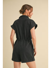 Austin Romper - Washed Black