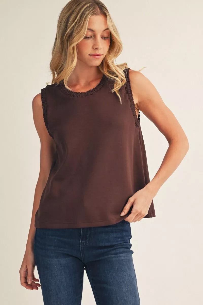 Gather Tank - Brown