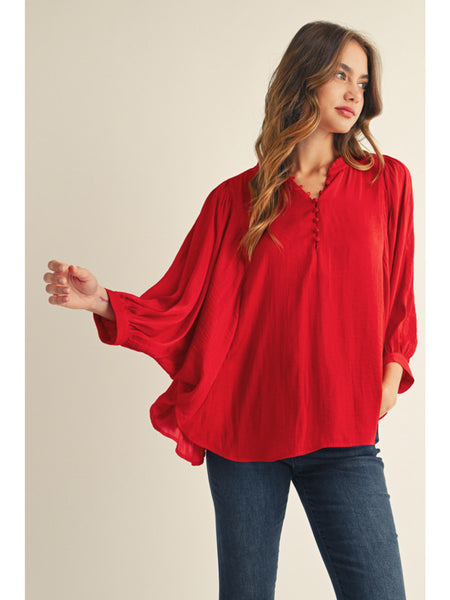 Seyfried Blouse - Holly Berry