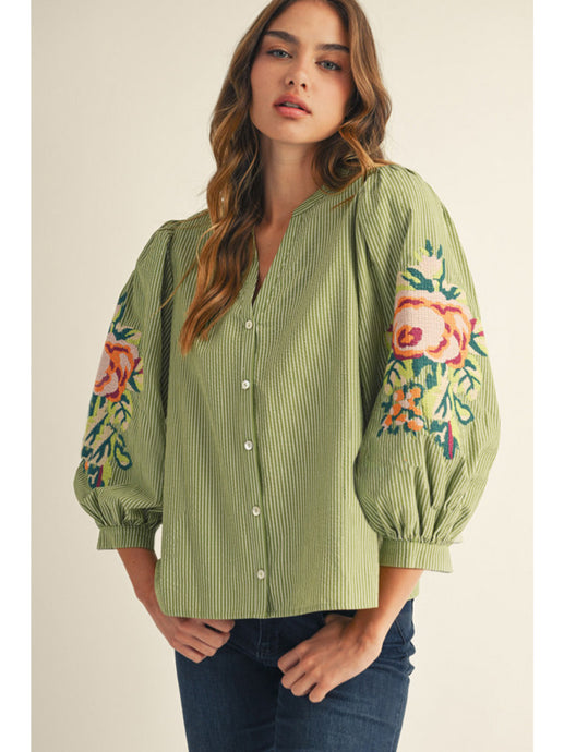 Derry Blouse - Olive