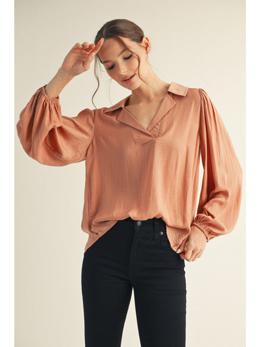 Station Blouse - Clay