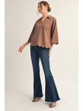 Scallop Top - Mocha