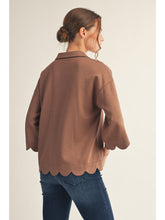 Scallop Top - Mocha