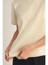 Diamante Top -  Cream