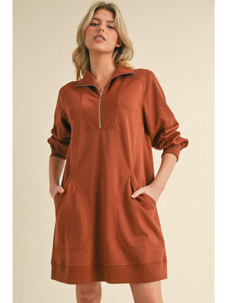 Traveler Dress - Toffee - LAST ONE SIZE XL