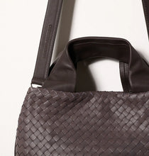 Eveline Medium Satchel - Woven Smoke