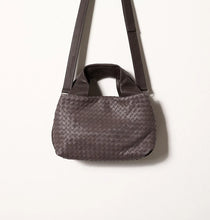 Eveline Medium Satchel - Woven Smoke