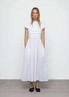 Poplin Ruched Dress