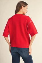Big Stitch Top - Red
