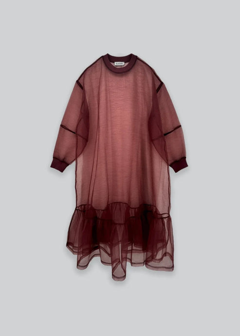 Organza Sweatshirt Dress