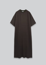Pleated T-Shirt Dress - Mocha
