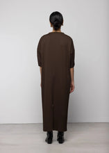 Pleated T-Shirt Dress - Mocha