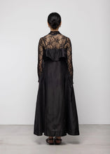 Lace Asymmetric High Neck Top