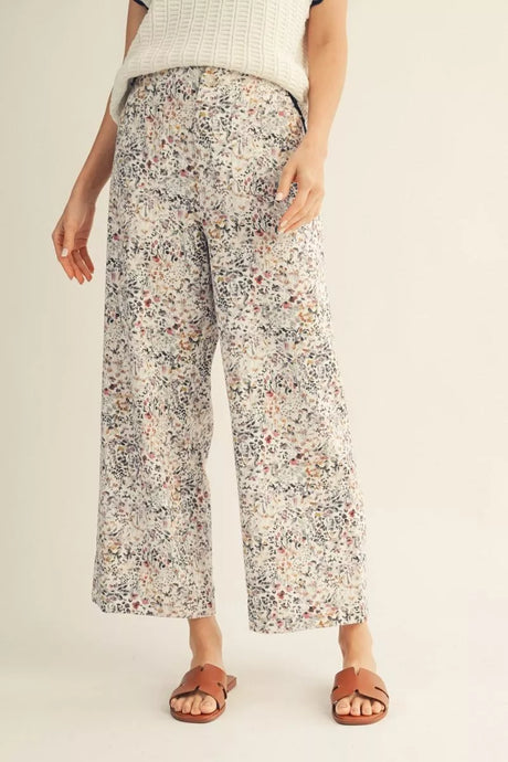 Ditsy Denim - Ivory - LAST ONE SIZE L