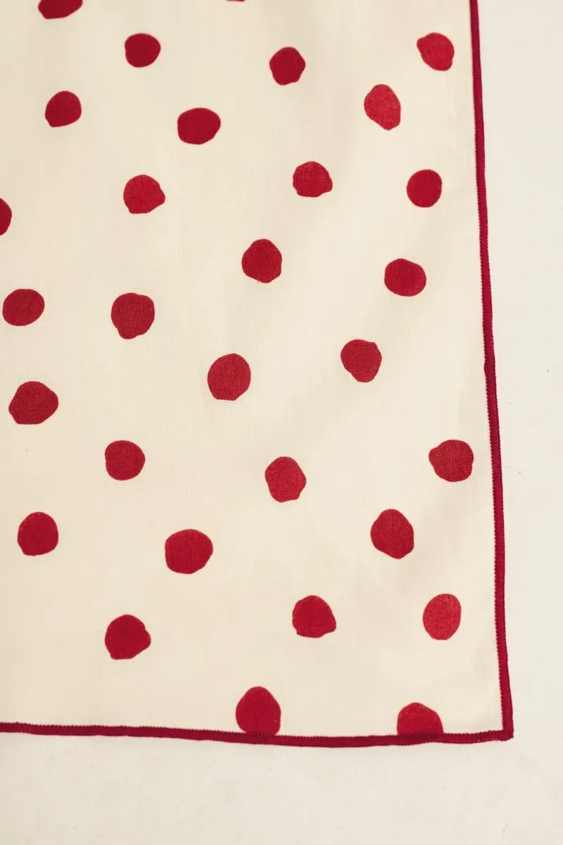 Dotty Scarf - Merlot