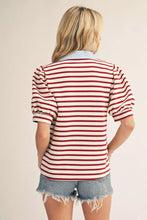 Barzy Top - Brick Stripe