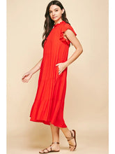 Tiered Midi Dress - Tomato Dress