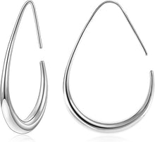 Allyson Hoops - Small - Silver