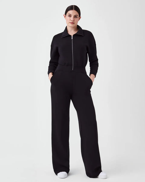 AirEssentials Women's Long Sleeve Wide Leg Jumpsuit