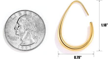 Allyson Hoops - Small - Gold