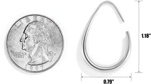 Allyson Hoops - Small - Silver