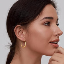 Allyson Hoops - Small - Gold