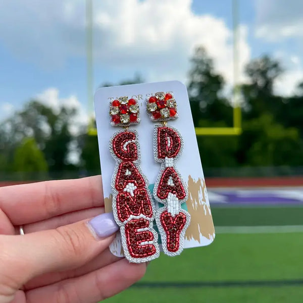 Red Game Day Drops