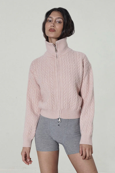 Two-Way Zipper Cardigan