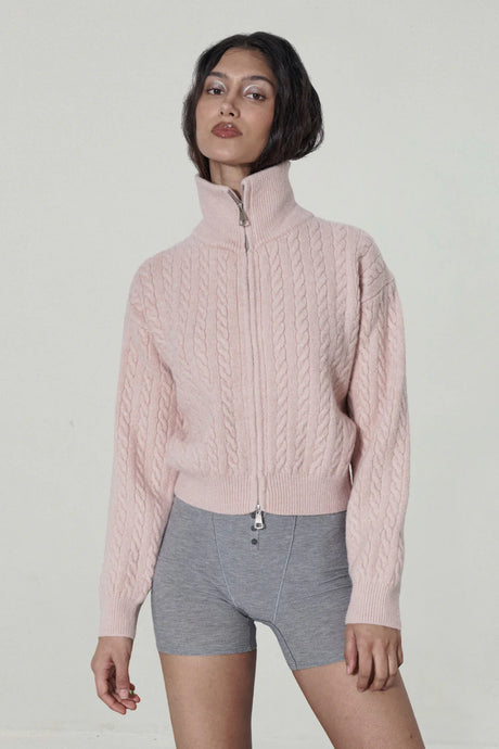 Two-Way Zipper Cardigan