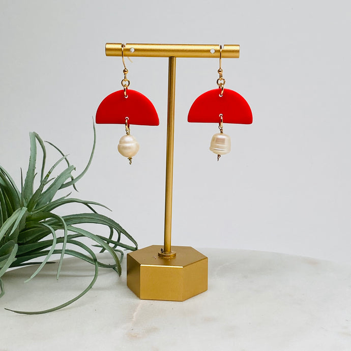 Becca Earrings - Red