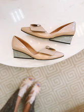 Half Bow Square Wedge - Nude