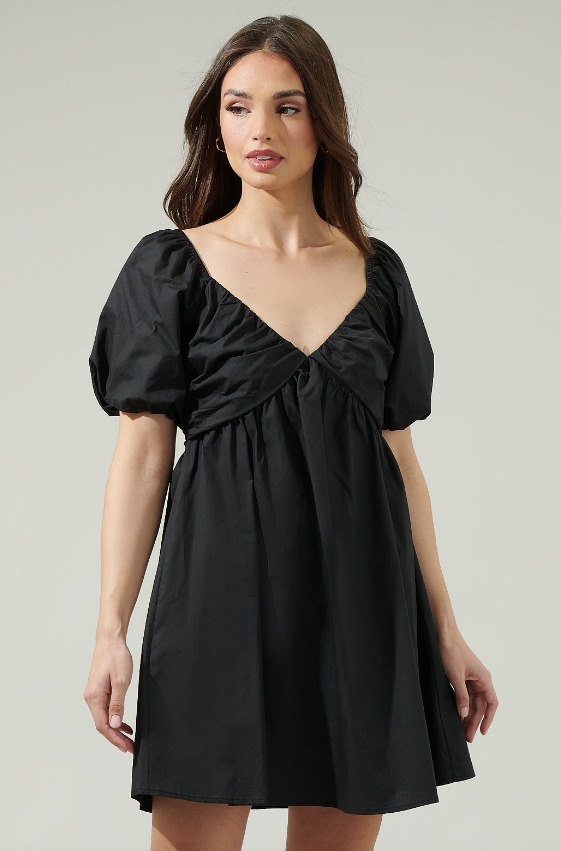 Leandra satin cheap skater dress