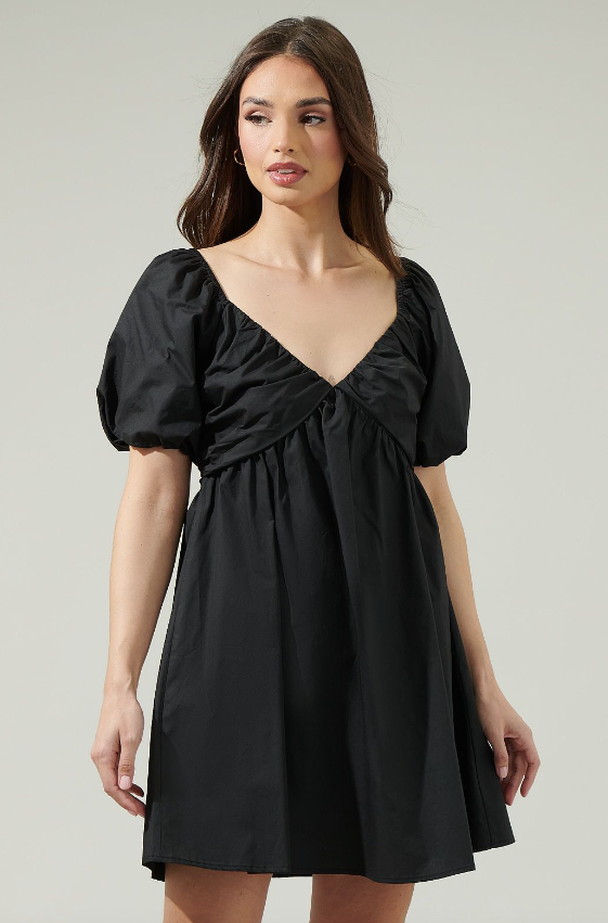Leandra satin skater sales dress