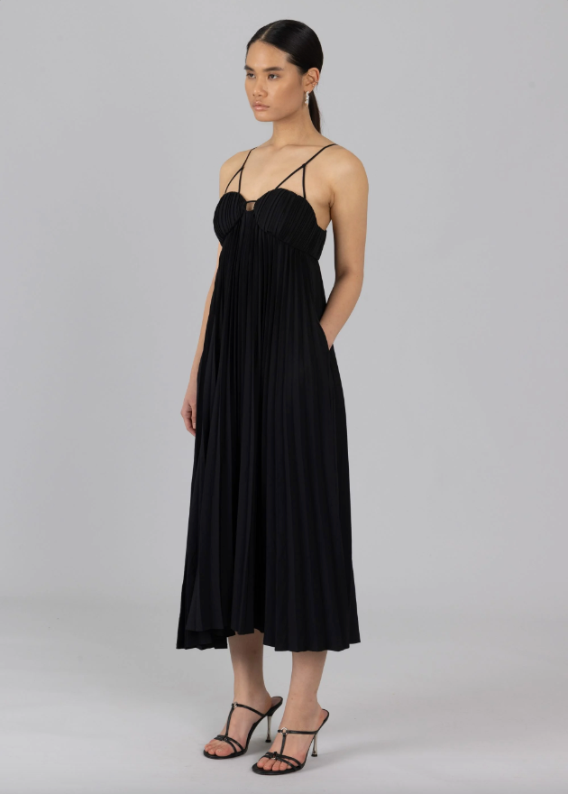 Pleated Slip Dress Arco Avenue Pleated Slip Dress Arco Avenue