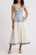 Mixed Media Denim Dress