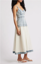 Mixed Media Denim Dress