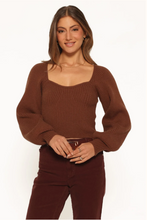 Gia Sweetheart Sweater - Chocolate