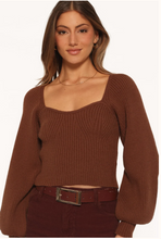 Gia Sweetheart Sweater - Chocolate