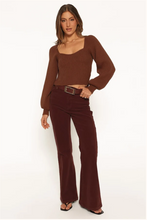 Gia Sweetheart Sweater - Chocolate