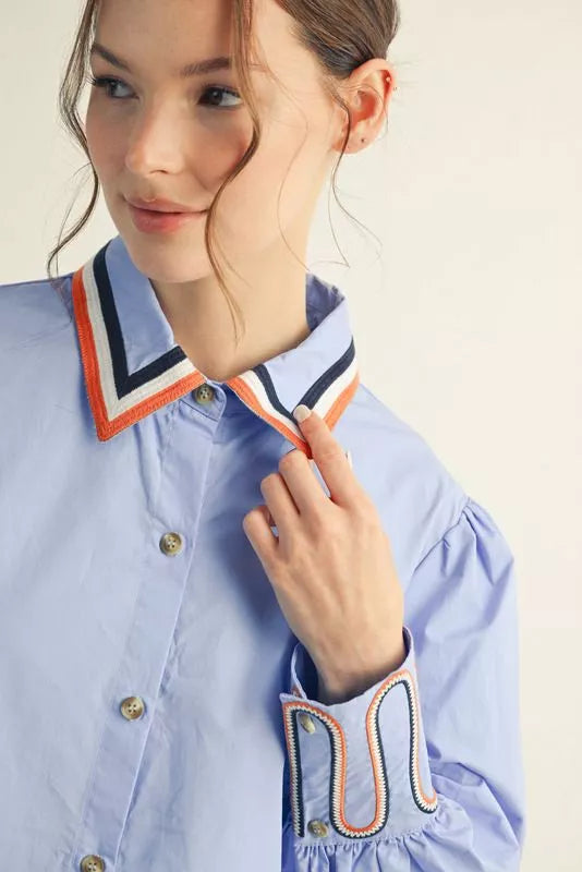 El Paso Button Down - Sky