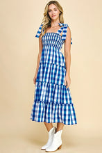 Royal Gingham Dress