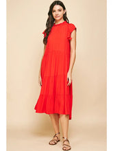 Tiered Midi Dress - Tomato Dress