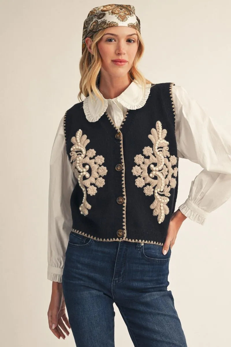Pearly Vest - Black