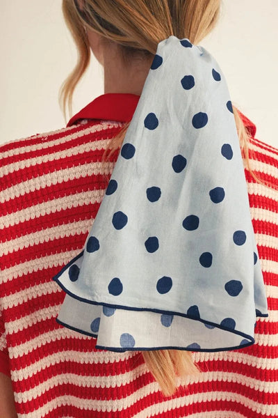 Dotty Scarf - Powder Blue