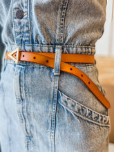 Slim Belt with Triangle Buckle